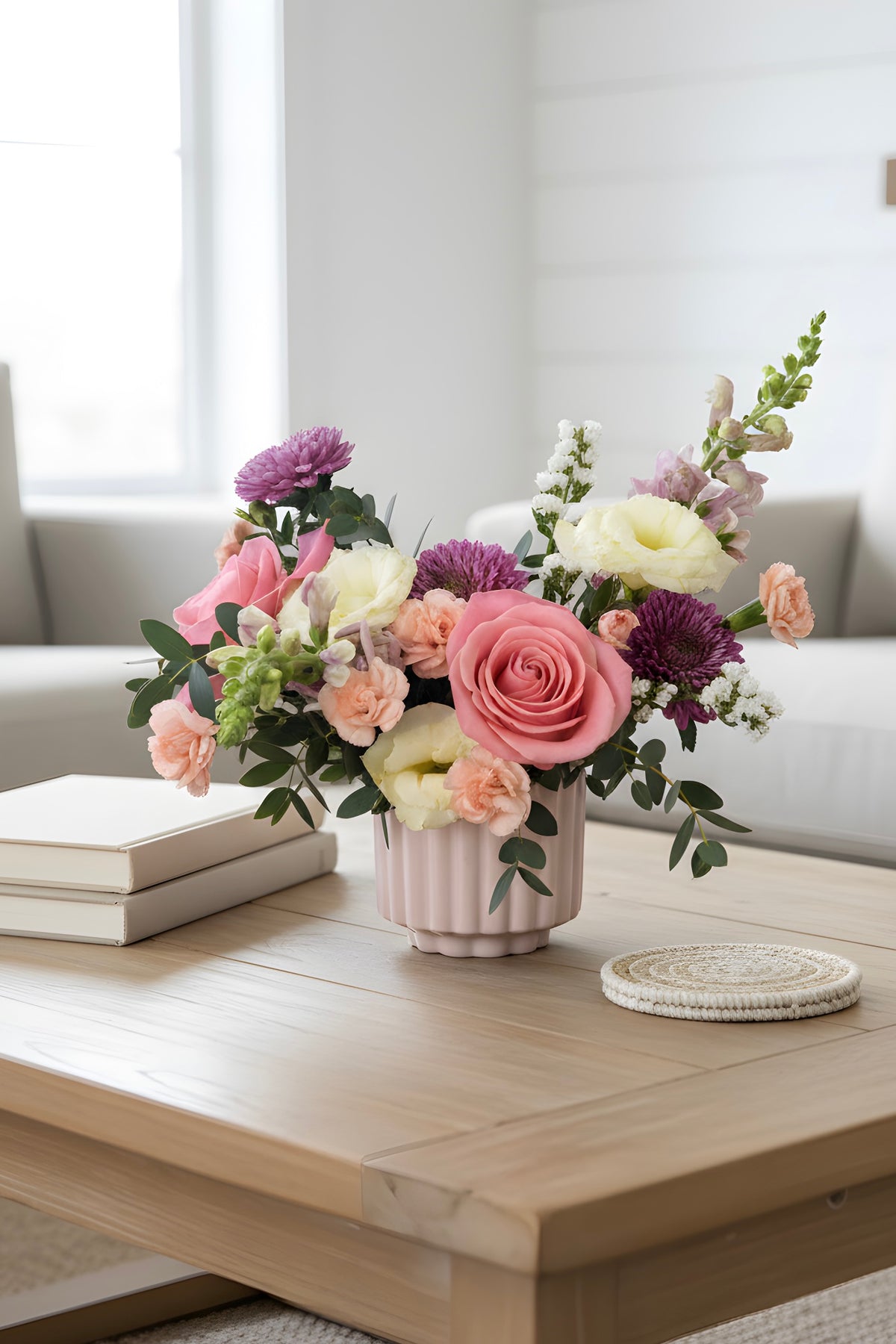 Springtime Pastel Garden Bouquet