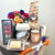 cookies, candle, hand creme, sparklers, glass orb, flowers, cookies-displayed-gift