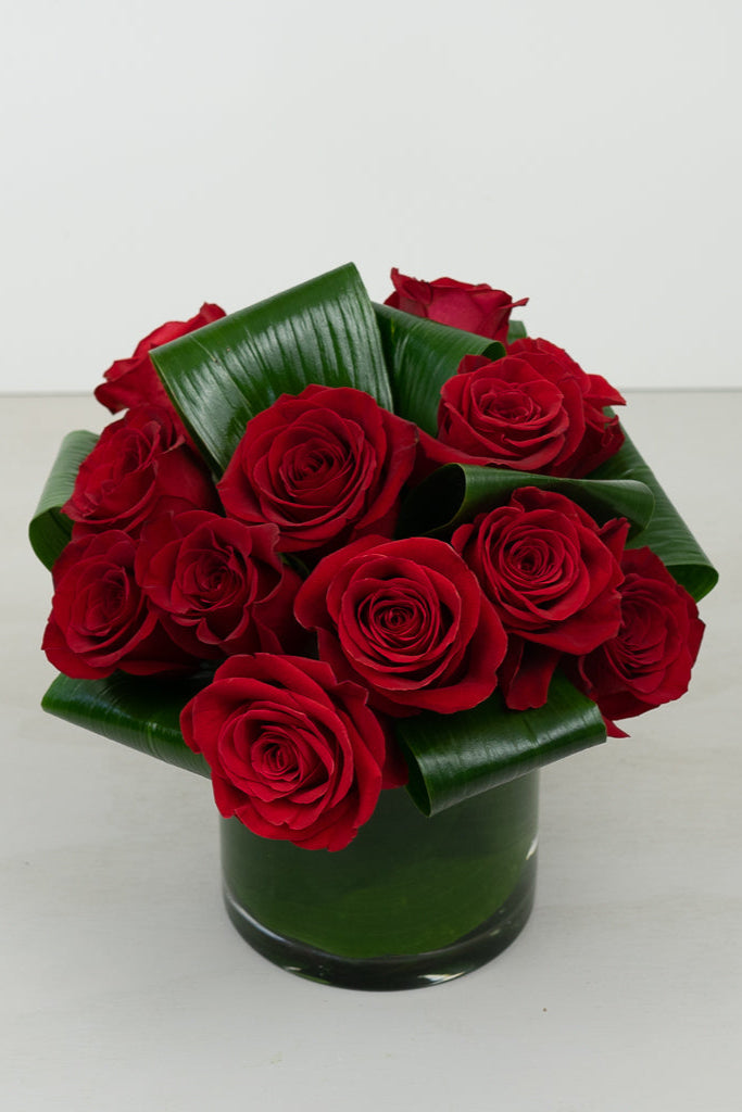 lush red rose bouquet for anniversary delivery or love