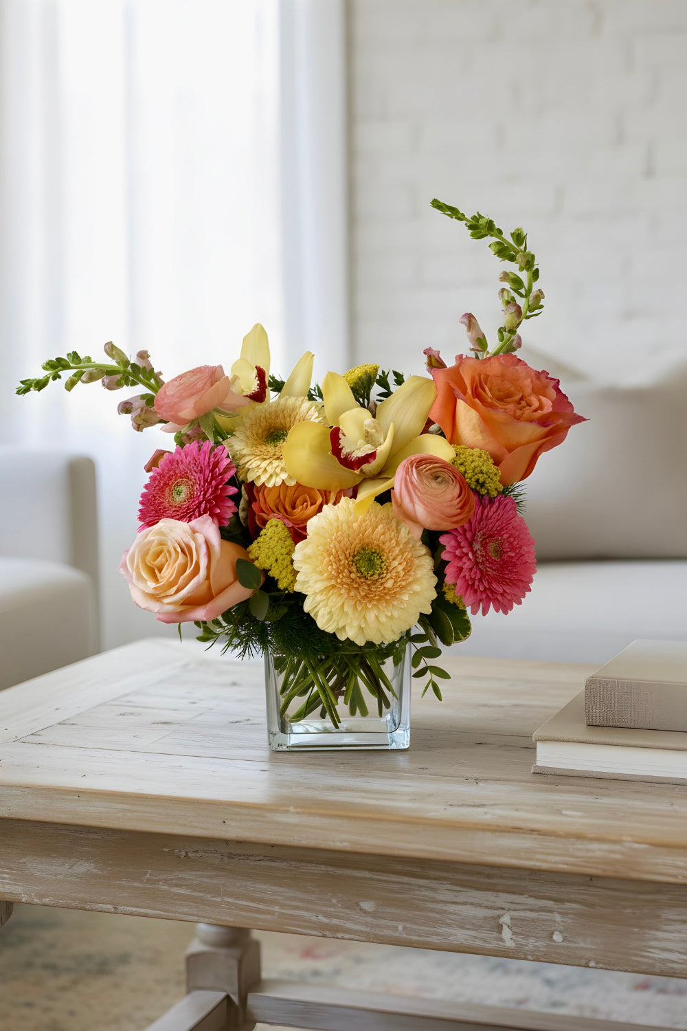 pretty mix of summery flowers for gift giving in Lone tree colorad