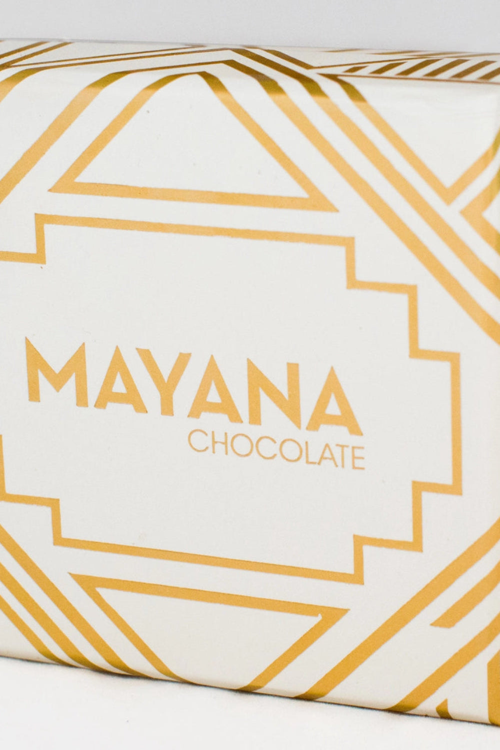 white and gold mayana chocolate box