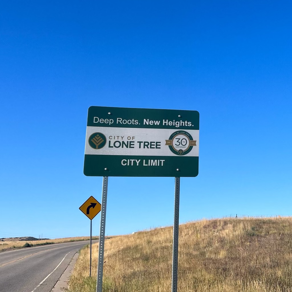 sign of lone tree colorado