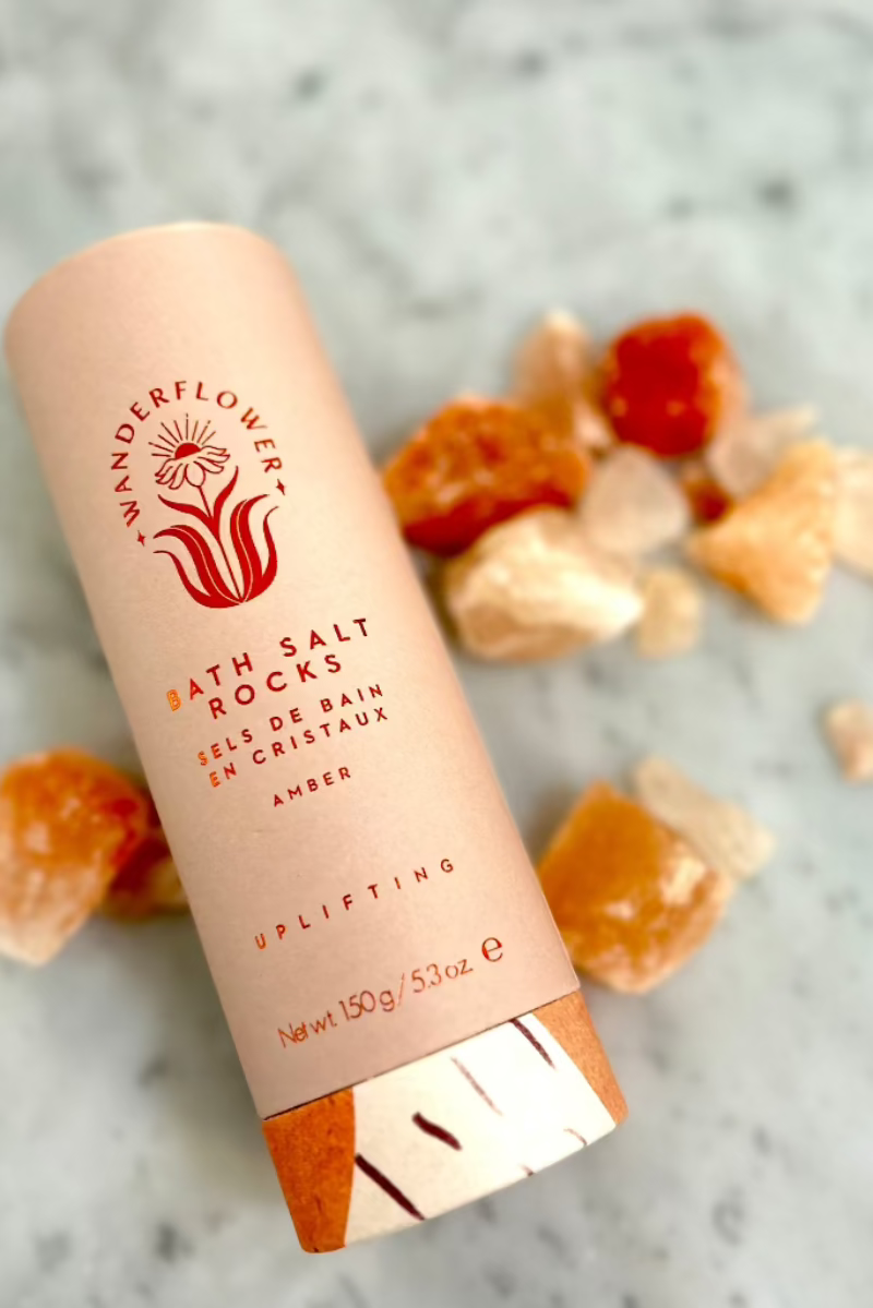 rocks displayed on counter